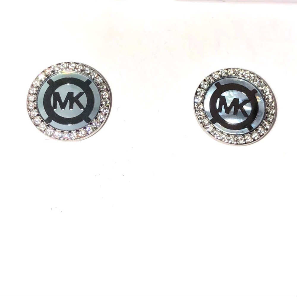 Stunning Michael Kors silver earrings NIB